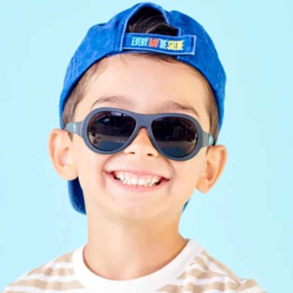 Babiators Originals Aviators Jet Black Smoke Lenses 3-5 years